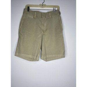 New Nat Nast Shorts Men's Size 30 Tan Khaki Flat Front Cotton Chino